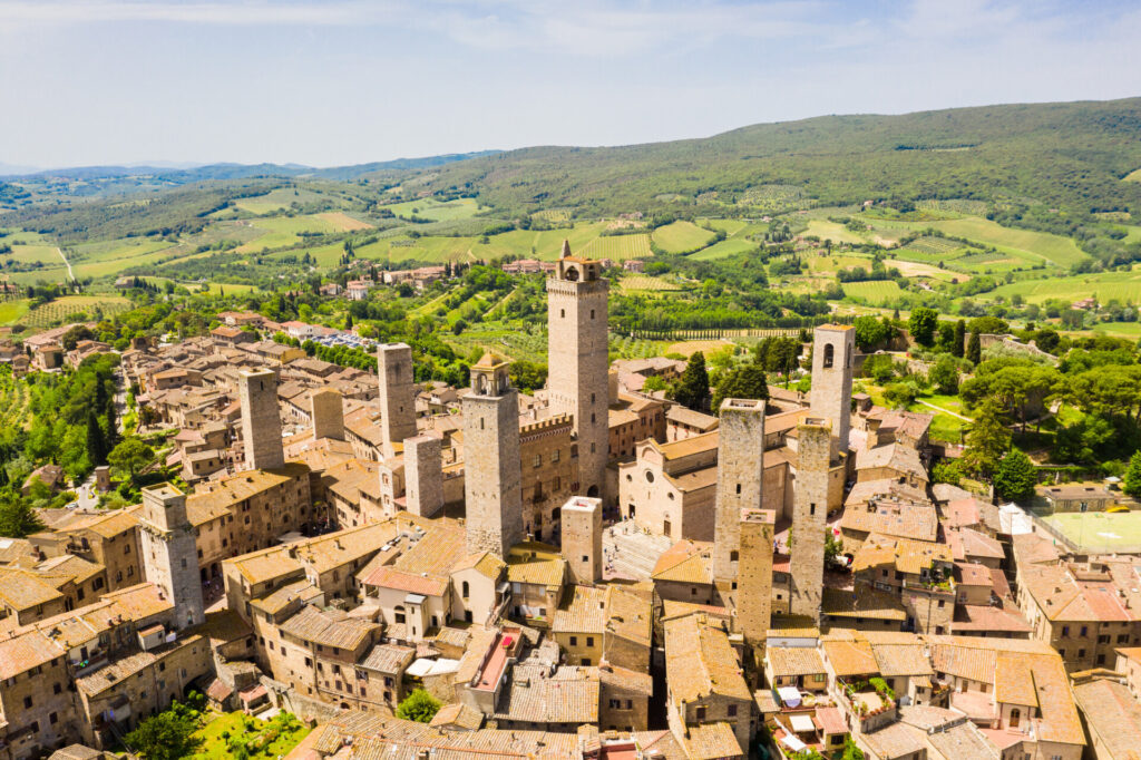 San Gimignano, a little hamlet in Tuscany, Italy.