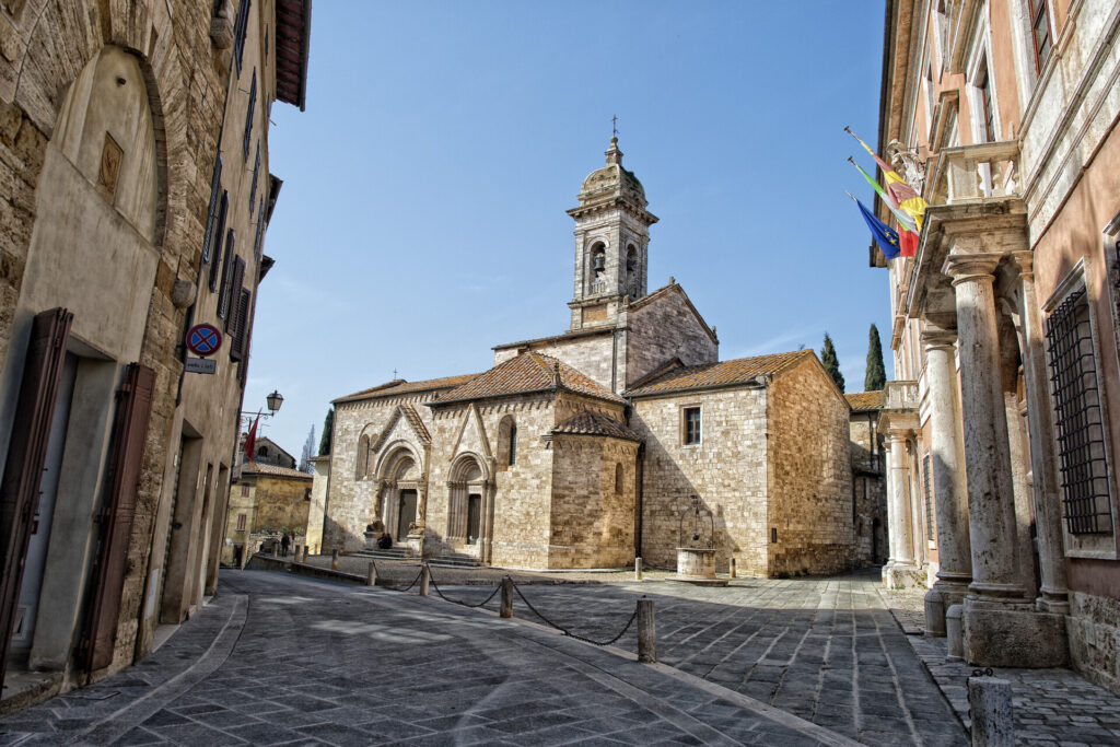 Tuscany medieval san quirico church