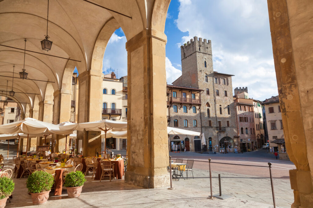 Piazza Grande, Arezzo, Val di Chiana, Arezzo district, Tuscany, Italy