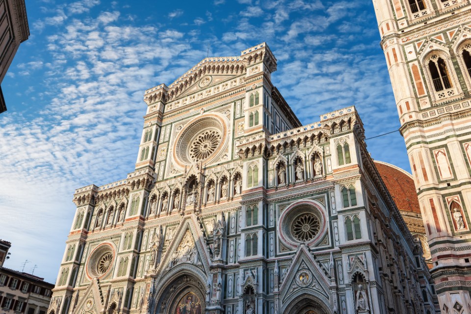 Renaissance architecture in Italy. Santa Maria del Fiore, the main church of Florence - Italy