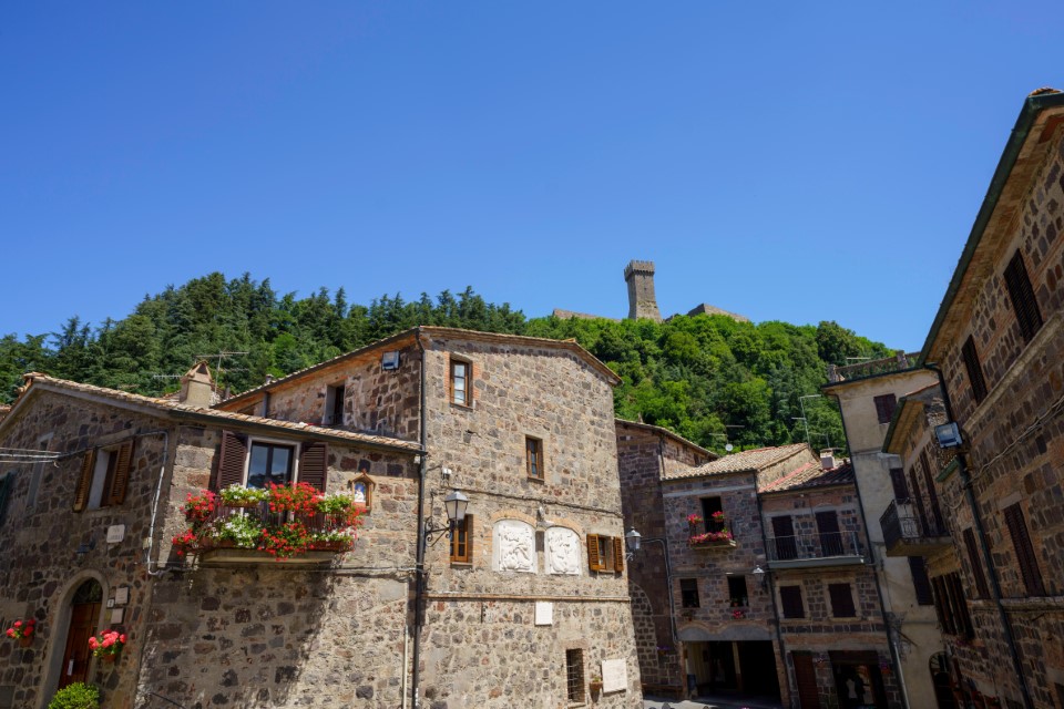 Radicofani, medieval town in the Siena province, Tuscany, Italy
