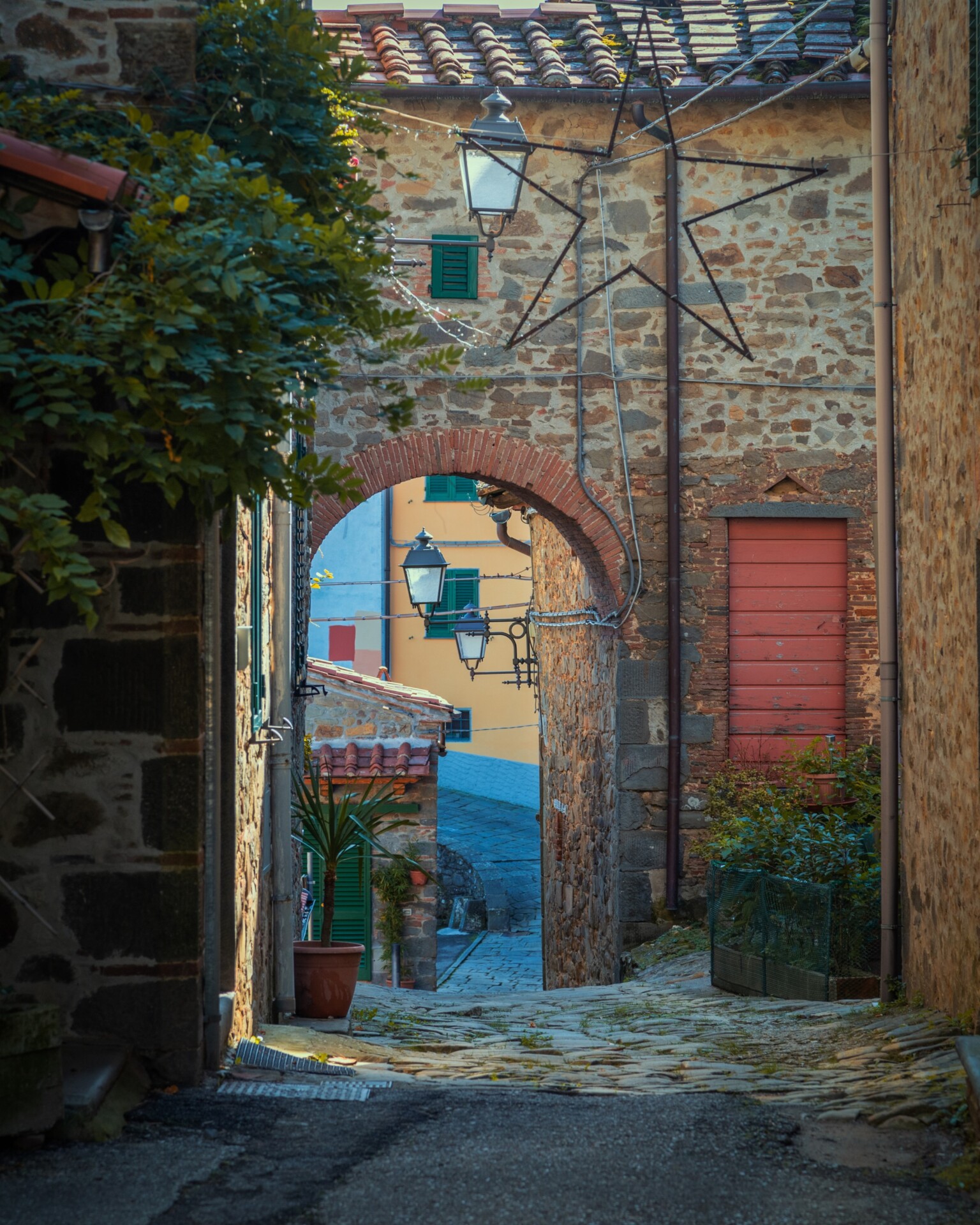 Castella di Medicina, a village in the Pistoia hills in Tuscany